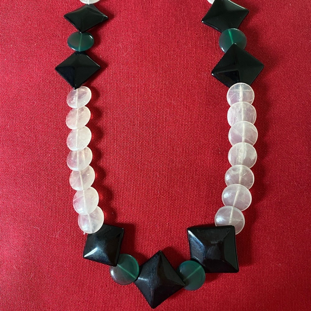 Funky Geometric Statement Necklace - image 1